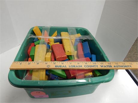 Lot Of Wood Building Blocks