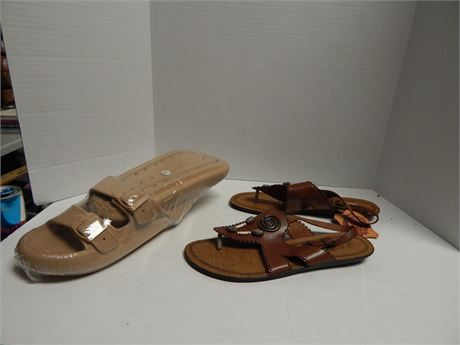 2 Pairs Of Woman's Sandals