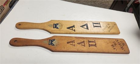 Wood Fraternity Paddles