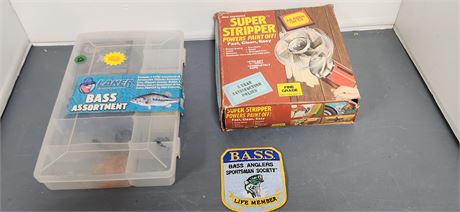 Fishing Box and paint stripper