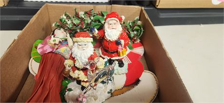 Lot Of Vintage Christmas Decorations