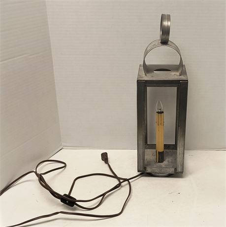 Metal Lantern With Candle