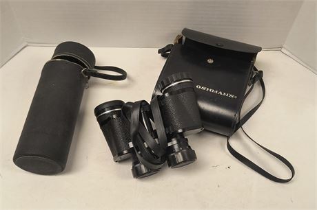 Oshman's Aluminum Body Binoculars & Carry Cases