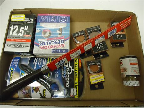 ELF Make-Up & Bathroom Descaler & 12.5"  Kids Bicycle Inner Tube & Misc.