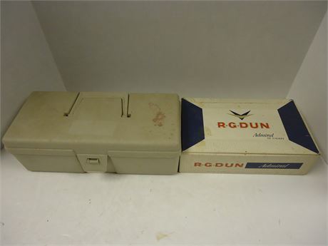 Vintage Cigar Box & Vintage Dymo Label Maker