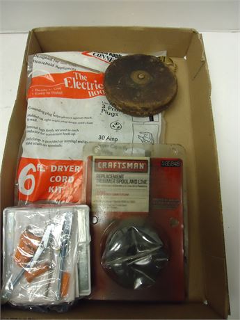 Dryer Cord Kit & Craftsman Replacement Trimmer Spool And line & Misc. Items
