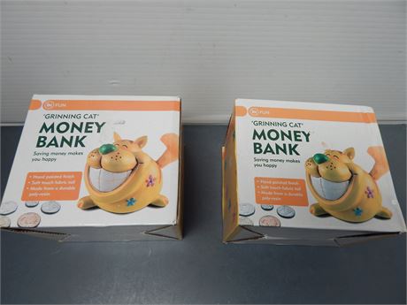 Grinning Cat Money Banks