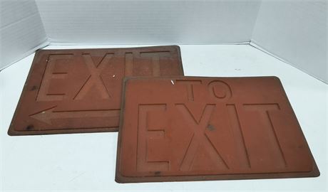 Vintage "To Exit"  Rubber Mold