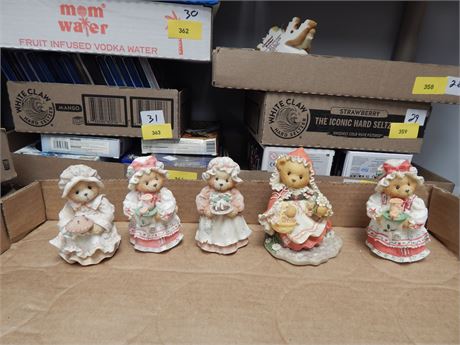Various Cherished Teddies Figurines