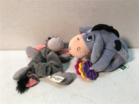 Winnie the Pooh Eeyore Scrunchy & Rattle