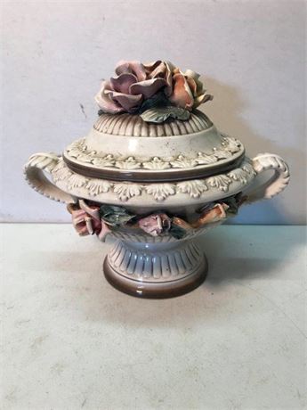 Vintage Capodimonte Italy Soup Tureen with Lid