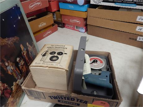 Telephone Pencil Sharpener & Electric Water Heater Timer