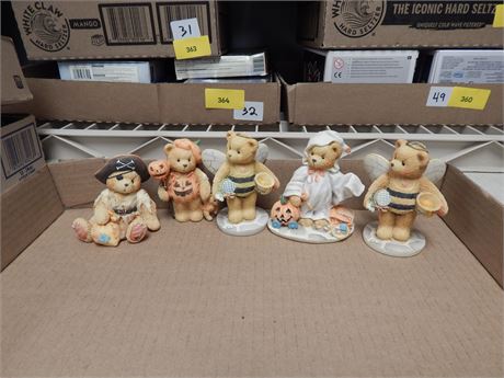 Various Cherished Teddies Figurines