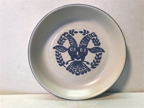 Vintage Pfaltzgraff Yorktowne Blue Birds Pie Plate