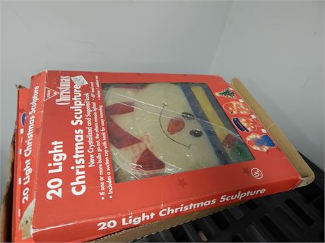 Vintage 20 Light Christmas Sculpture
