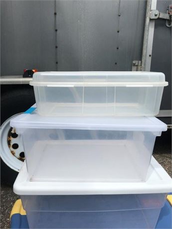 3 Clear Body Containers