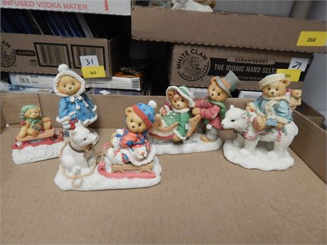 Various Cherished Teddies Figurines