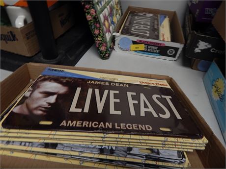 Lot Of James Dean License Plates