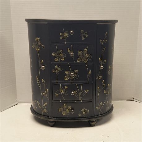 Decorative Jewelry Box & Some Jewelry