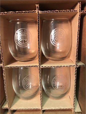 Set of 4 Old Trail School Glasses