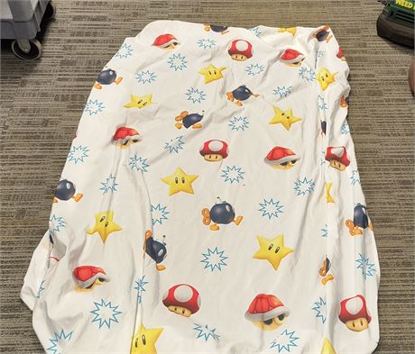 Vintage Nintendo Mario Twin Fitted Sheet