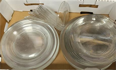 Lot Of Clear Glassware