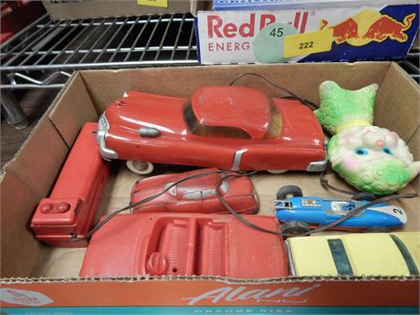 Vintage Toy Cars & Vintage Lamb Toy