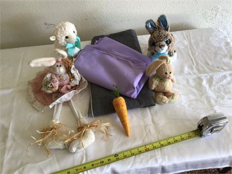 Easter Stuffed Animals with bulk festive material