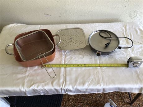 Copper Chef Pan with Electric Slow Cooker