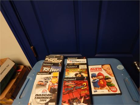 Vintage Playstation 2 Video Games & Alvin And The Chipmunks DVD