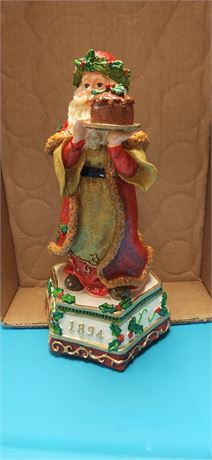 Home For The Holidays Santa. Plays Music. Music Box needs reattached to bottom