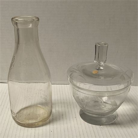 Lot Of Clear Glassware