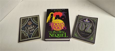 Hocus Pocus & Wizard Of Oz & Peter Pan Books