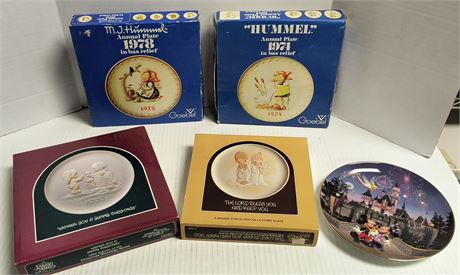 Lot Of Hummel & Precious Moments Collector Plates