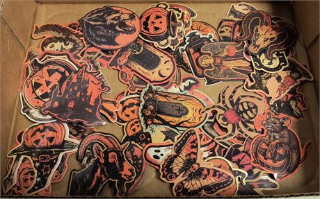 Vintage Style Halloween Stickers