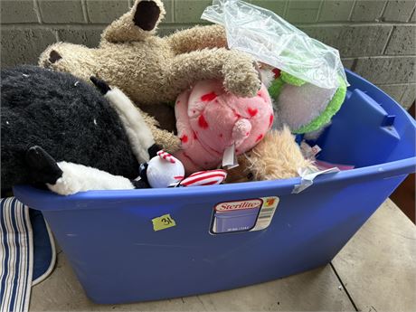 Tote and Stuffed Animals