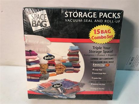 Storage Packs Vacuum-Seal And Roll-Up
