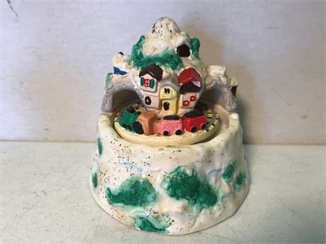 Rotating Train Christmas Music Box