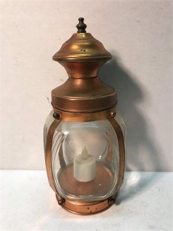 Copper Tone Screw Top Lantern