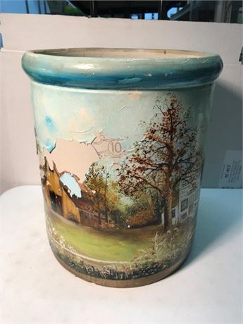 #10 Crown Painted Croc, No Cracks