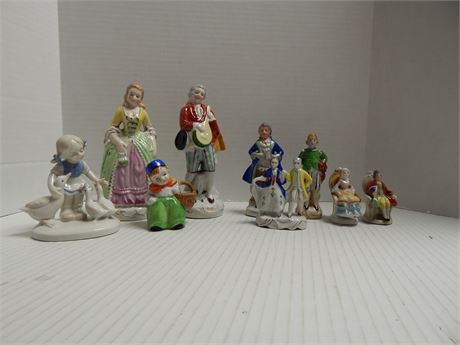 Lot Of Vintage Victorian Statues