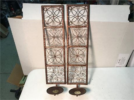2 Wall Candleholders