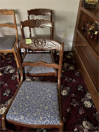 Vintage Wood Chairs (3)