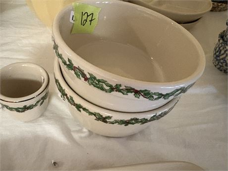 Henn Workshop Stoneware Holiday Bowls