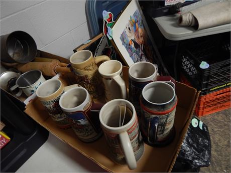 Lot Of Various Beer Steins
