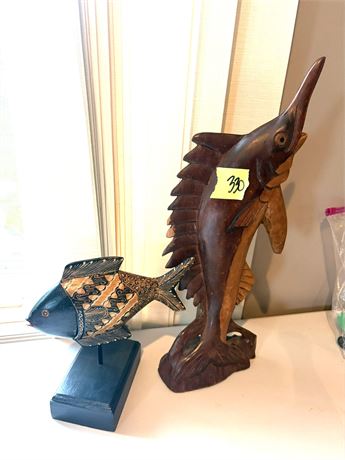 Wood Fish Decor