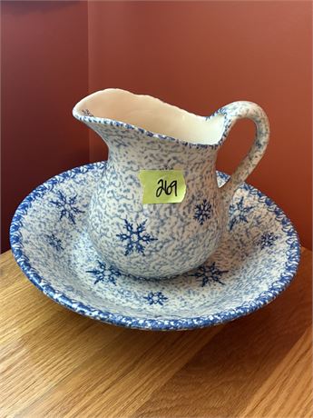 Henn Pottery Pitcher and Basin