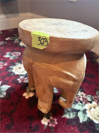 Wood Elephant Stool