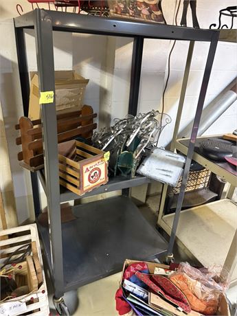 Metal Shelf Wheeled