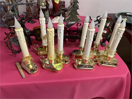Holiday Candles, Metal Reindeer Candle Holders